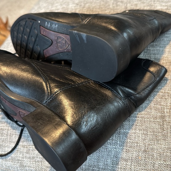 ARIAT Women's Competitor Lace Up Barn Boots Leather Paddock Heritage Bla… - Picture 7 of 10